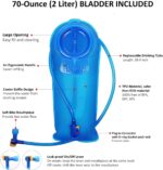 Unigear Hydration Pack Backpack with 70 oz 2L Water Bladder for Running, Hiking, Cycling, Climbing, Camping, Biking - Image 4