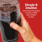 Hamilton Beach Fresh Grind Electric Coffee Grinder for Beans, Spices and More, Stainless Steel Blades, Removable Chamber, Makes up to 12 Cups, Black - Image 4