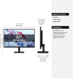Samsung 27" ViewFinity S7 (S70H) High-Resolution Monitor - 4K UHD (3840x2160), IPS, HDR10, Eye Saver Mode, HDMI and DP Ports, Display Manager, LS27H70DEANXZA - Image 4