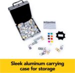Spin Master Games, Mexican Train Dominoes Set in Aluminum Carry Case, Includes Colorful Trains for Fun-Filled Family Game Night, for Kids & Family, 2-8 Players, for Ages 8 & Up - Image 3