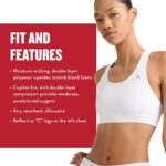 Champion Women's Sports Bra, High-Impact Compression, Moisture-Wicking Fabric - Image 6