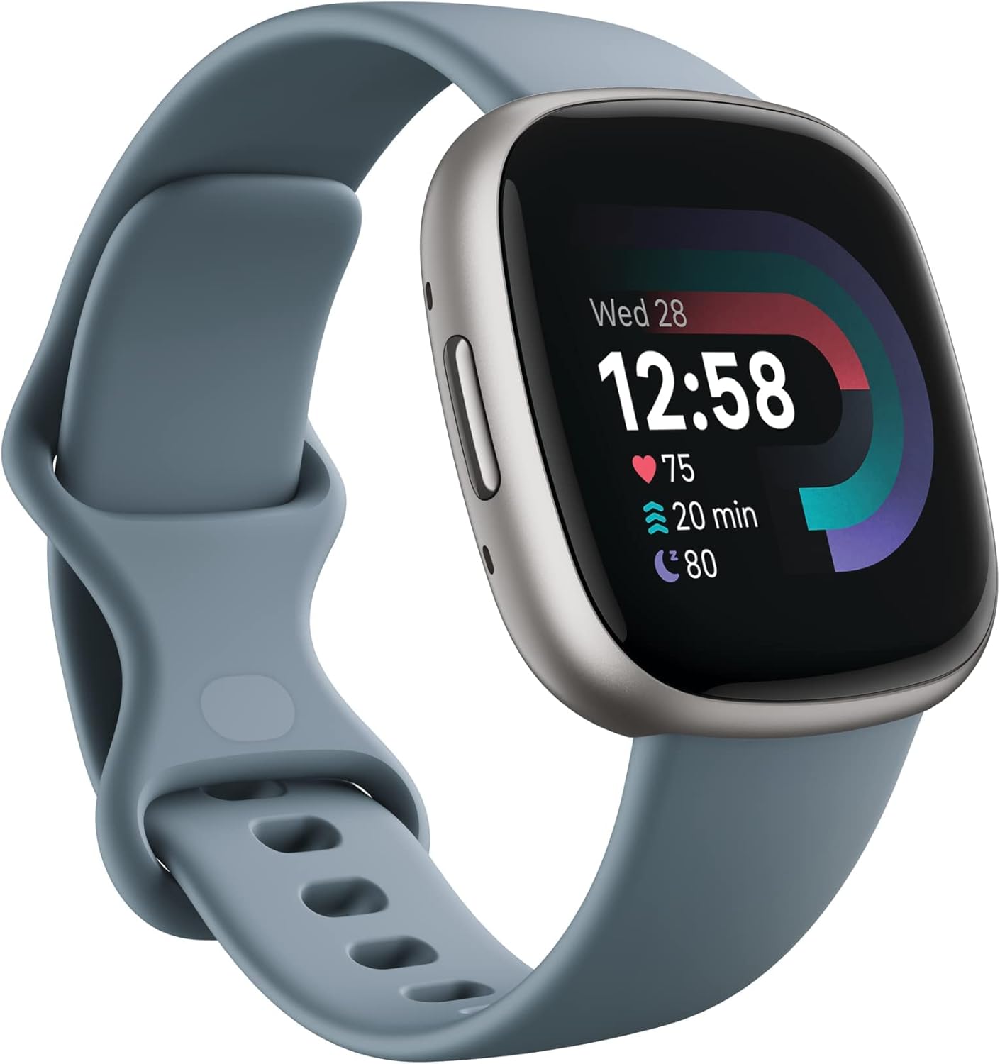 1783668668_Fitbit-Versa-4-Fitness-Smartwatch-with-Daily-Readiness-3-Month.jpg Fitbit Versa 4 Fitness Smartwatch with Daily Readiness - 3-Month Google Health Premium Membership Included - GPS, 24/7 Heart Rate, 40+ Exercise Modes, Sleep Tracking - Waterfall Blue/Platinum, - Image 1
