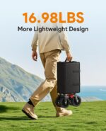 Wagons Carts Foldable, Collapsible Foldable Wagon 330lbs Capacity, Large Capacity Wagon Cart with All-Terrain Wheels,Heavy Duty Utility Wagon Cart with Brakes for Camping Shopping Sports - Image 3