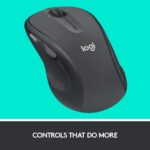 Logitech M510 Wireless Mouse, 2.4 GHz with USB Unifying Receiver, 1000 DPI Laser-Grade Tracking, 7-Buttons, 24-Months Battery Life, PC/Mac/Laptop - Graphite - Image 4
