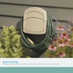 Suncast CPLDHH15000 Deluxe Garden Hangout with 150-Foot Capacity And Enclosed Storage Compartment, DHH150 Hose Hanger, No Size, Light Taupe - Image 3
