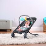 Summer Infant 2-in-1 Bouncer & Rocker Duo (Gray and Teal) Convenient and Portable Rocker and Bouncer for Babies Includes Soft Toys and Soothing Vibrations - Image 4