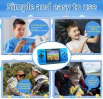 Handheld Game for Kids -Preloaded 220 Retro Video Games, Portable Gaming Player with Rechargeable Battery 3.0" LCD Screen, Mini Arcade Electronic Toy Gifts for Boys Girls (Blue) - Image 5