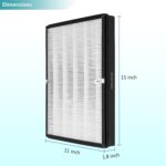 TTAP003 Replacement Filter, Compatible with TaoTronics TT-AP003 Air Purifier and VIVOSUN 5-in-1 Air Purifier, 3-in-1 Premium H13 True HEPA Filter, 2-Pack - Image 4