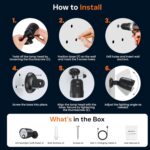 USB Rechargeable Motion Sensor Light Outdoor, 4000mAh Built-in Battery 600 Lumen Spotlight, IP65 Waterproof Cordless Wall Light for Porch Garage House - Image 6
