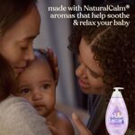 Johnson's Baby Bedtime Moisture Body Wash, Soothing NaturalCalm Aromas, Nighttime Bath Wash to Help Calm Baby Before Bed, Baby Wash, No added Parabens & Sulfates, 27.1 fl. oz - Image 4