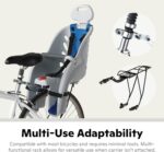 Schwinn Deluxe Child Bike Carrier, Seats one Kid Ages 1+, Frame Mount, Adjustable Safety Harness, Quick Release Design, Comfortable Padding, Rear-Mounted Child Bike Seat for Toddler - Image 5