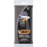 BIC Bic metal men's disposable shaving razors, single blade, 30 count (6 packs of 5 razors), 30 Count - Image 3