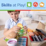 Melissa & Doug Slice-Stack-Serve, Wooden Sandwich Counter Pretend Play Store with Play Food Toys, Play Money & Deli Slicer, Preschool Toys for Kids 3+ - Image 5