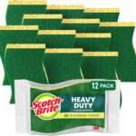 Scotch-Brite Heavy Duty Scrub Sponges, For Washing Dishes and Cleaning Kitchen, 12 Scrub Sponges