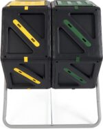 Miracle-Gro Dual Chamber Compost Tumbler – Easy-Turn, Heavy-Duty Outdoor Bin Composter with 2 Sliding Doors (2x18.5 Gal/70L - Image 5