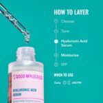 Good Molecules Hyaluronic Acid Serum - 1% Hyaluronic Acid Ultra Hydrating Serum, Facial Moisturizer for Plumper Skin, Skin Care for Face - Image 5