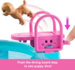 Barbie Dream Pool Playset with 6 Play Areas, Including Slide & Bubbling Hot Tub, Plus 20+ Accessories Like Pet, Floaties & More - Image 3