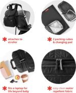 Skip Hop Diaper Bag Backpack: Forma, Multi-Function Baby Travel Bag with Changing Pad & Stroller Attachment, Mauve Mist - Image 3