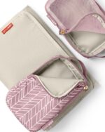 Skip Hop Diaper Bag Backpack: Forma, Multi-Function Baby Travel Bag with Changing Pad & Stroller Attachment, Mauve Mist - Image 4