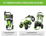 GreenWorks 5210902 15" Extension Included Surface Cleaner, Green - Image 2