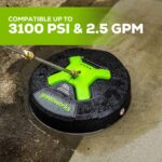 GreenWorks 5210902 15" Extension Included Surface Cleaner, Green - Image 4