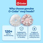 O-Cedar EasyWring Deep Clean Refill (1-Pack) | 40% More Cleaning Power | Microfiber Mop Refill Compatible with O-Cedar EasyWring Spin Mop & Bucket System - Image 4
