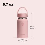 Hydro Flask Micro Bottle - Insulated Mini Leak Proof Flask for Purse or Pocket in 6.7 Oz Trillium Pink - Image 4