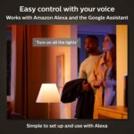 Philips Hue Smart Light Starter Kit - Includes (1) Bridge and (4) 75W A19 E26 LED Smart White and Color Ambiance Bulbs - Control with App - Compatible with Alexa, Google Assistant, and Apple HomeKit - Image 4