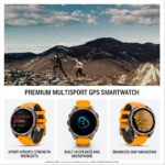 Garmin fēnix® 8 – 47 mm, AMOLED, Sapphire, Premium Multisport GPS Smartwatch, Long-Lasting Battery Life, Dive-Rated, Built-in LED Flashlight, Titanium with Spark Orange/Graphite Band - Image 3
