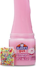 Elmer’s Gue Premade Slime, Strawberry Donut, Fluffy Slime, Scented, Includes Rainbow Sprinkle Add-Ins, 2 Count - Image 4