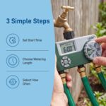 Orbit Programmable Digital Hose Watering Timer - 3 Outlet - Battery Powered - with LCD Screen - Built-in Rain Delay - Water-Resistant - 56082 - Image 4