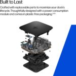 HP USB-C 100W G6 Dock + One Extra USB-C Cable Included, Future-Proof Design with Ambient LED Lighting, On-Screen Notifications, Extra USB-C Ports, HDMI 2.1, 120Hz - Image 5