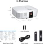 Epson Home Cinema 2350 4K PRO-UHD Smart Gaming Projector with Android TV, 3-Chip 3LCD, HDR10, HLG, 2,800 Lumens, Low Latency, 10 W Speaker, Bluetooth, Streaming Capability - Image 3