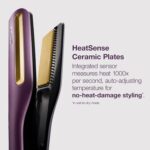 Shark SilkiPro™ Straight | Wet-to-Dry Hair Straightener + Rapid Blow Dryer | 3 Interchangeable Combs | Ultra-Fast Drying | No Heat Damage | for All Hair Types | Rose Petal | HT400PK - Image 7
