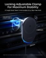 Anker Prime MagSafe Car Mount Charger, Qi2 25W Certified Wireless Car Charger with AirCool, Strong Magnets, Air Vent Mount for iPhone 17-12 Series - Image 4
