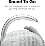 JBL Clip 4 - Portable Mini Bluetooth Speaker, big audio and punchy bass, integrated carabiner, IP67 waterproof and dustproof, 10 hours of playtime, speaker for home, outdoor and travel (White) - Image 3