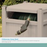 Suncast Garden Hose Reel Hideaway for 5/8" Vinyl Hose, Retracting Storage of 100ft, Light Taupe - Image 3