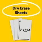 Post-it Dry Erase Sheets, 7 in x 11.3 in, 3 Sheets, Sticks Securely and Removes Cleanly (DEFSHEETS-3PK) - Image 3