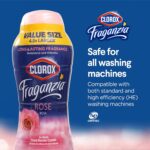 Clorox Fraganzia Laundry Scent Booster Crystals, In-Wash Fragrance Beads for Fresh-Smelling Clothes & Linens, Safe for All Fabrics & Colors, Easy-Pour Bottle, Rose Scent, 70 Oz - Image 5