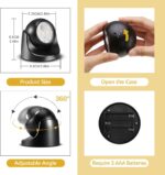 6000K Battery Motion Sensor Light Outdoor Waterproof Wireless LED Battery Powered Wall Light Auto On/Off Night Light 2 Pack Cool White - Image 4