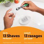 BIC BIC Flex 5 Sensitive Men's Refillable 5-Blade Razorswith 1 Handle and 7 Cartridges, Clinically Proven for Sensitive Skin, College Dorm Room Essential, Shower Caddy and Toiletry Bag Ready - Image 3
