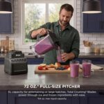 Ninja Kitchen System | All-in-One for Smoothies, Frozen Drinks, Veggie Chopper & More | With Full-Size Pitcher, 8 Cup Food Processor Bowl, (2) 18 oz. Cups, | 1200 Watt | Dark Grey | BR601AMZ - Image 3