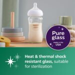 Philips Avent Glass Natural Bottle with Natural Response Nipple, Baby Gift Set, SCD858/01 - Image 3
