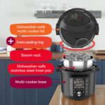 Instant Pot Pro (8 QT) 10-in-1 Pressure Cooker, Slow Cooker, Rice/Grain Cooker, Steamer, Sauté, Sous Vide, Yogurt Maker, Sterilizer, and Warmer, Includes App with Over 800 Recipes, Black - Image 6