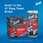 Scott Kimberly-Clark Professional Logistics Supply 75130KC Scott Shop Towels Blue 11 plug X 10,4 plug (27,9cm X 26,4cm), 1 Roll, 55 Per Pack | bike-oils - Image 3