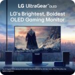 LG 27GX700A-B 27-inch Ultragear QHD (2560 x 1440) OLED Gaming Monitor, 280Hz, 0.03ms, NVIDIA G-Sync, AMD FreeSync Premium Pro, VESA DisplayHDR TrueBlack500, with up to DCI-P3 99.5%, HDMI 2.1, Black - Image 3