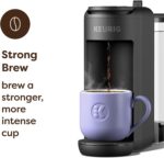 Keurig K-Mini Mate Plus Single-Serve K-Cup Pod Coffee Maker, Compact, 3 Cup Sizes, Brew Over Ice and Strong Button Features, 50 oz Removable Reservoir, Matte Black - Image 4