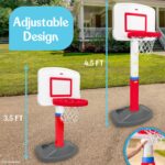 Fisher-Price™ Grow-to-Pro Basketball Hoop for Toddlers & Kids - Adjustable Height Indoor/Outdoor Play Set with Ball, 18 Months - 5 Year - Image 4