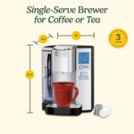 Cuisinart Coffee Maker, Single Serve 72-Ounce Reservoir Pod Coffee Machine, Programmable Brewing & Hot Water Dispenser, 5 Cup-Size Settings, Stainless Steel, SS-10P1, Silver - Image 5