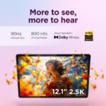 Lenovo Idea Tab Plus - Lightweight Tablet - 12.1″ 2.5K IPS Touchscreen Display - 90Hz - MediaTek Dimensity 6400-8GB Memory - 128GB Storage - Integrated Arm Mali-G57 MC2 - Lenovo Tab Pen & Folio Case - Image 3